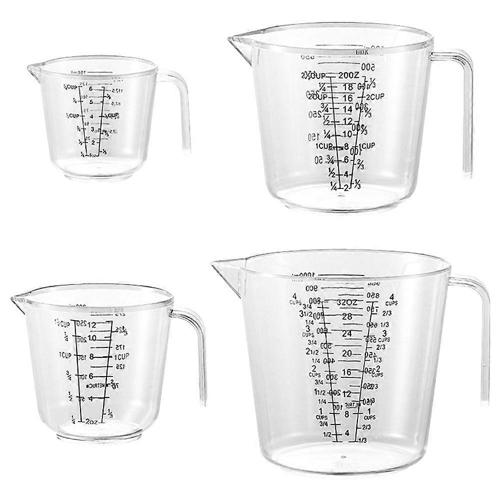 4pcs Kitchen Measuring Cup Wear-resistant Bakery Measuring Cup Kitchen Baking Bakery Supply