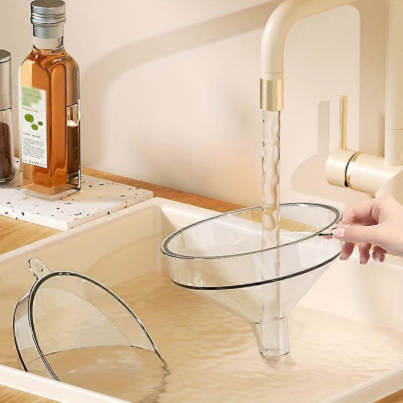 Clear PET Kitchen Funnel: Perfect for Pouring Liquids and Separating Ingredients