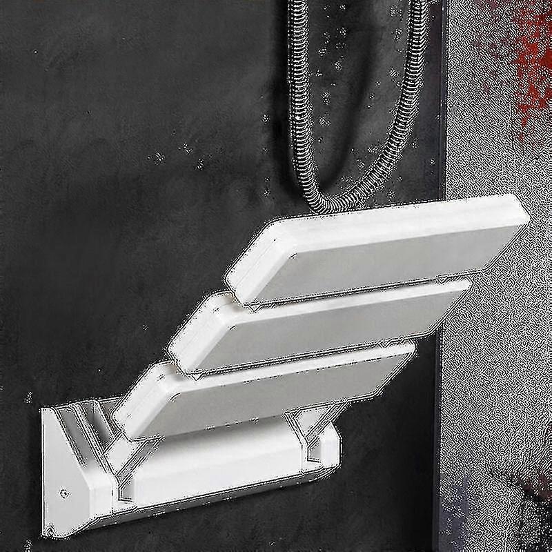 Folding Shower Seat In Aluminum And Abs, 330 X 320 X 70 Mm