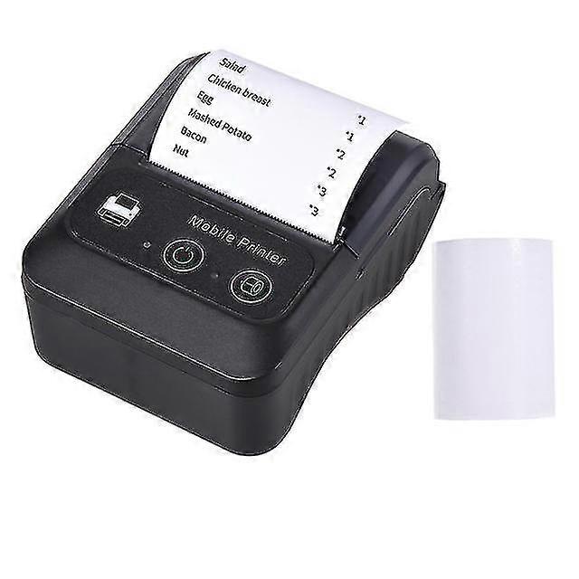 58mm Small Receipt Portable Thermal Printer, Mini Handheld, Cashier Receipt Bluetooth Machine