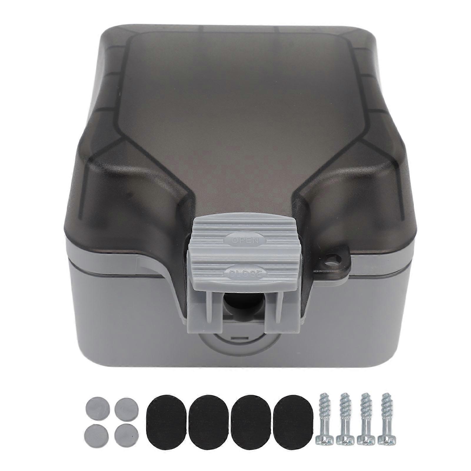 Ip66 Outdoor Waterproof Switch Socket Box Surface Mounted Splashproof Dustproof Charging Uk Socket 250v