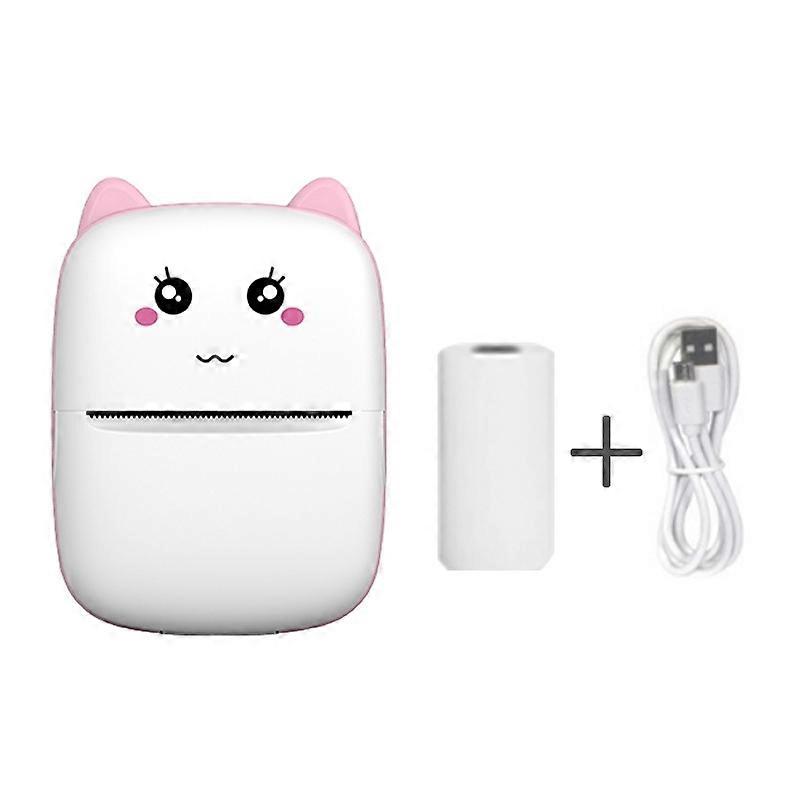 Mini printer portable pink Bluetooth wireless smart photo picture office receipt QR code label list 