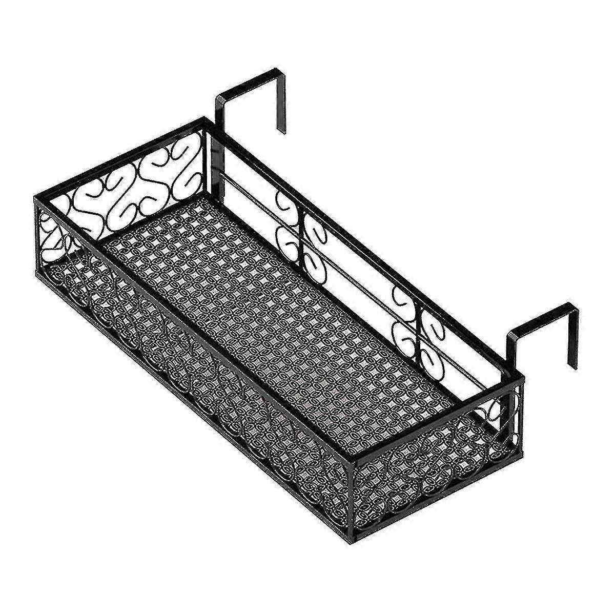 لشنقا زهرة الغراس وعاء شرفة حديدي حامل حديدي شنقا زهرة حامل المزارعون المعدنية للشرفة