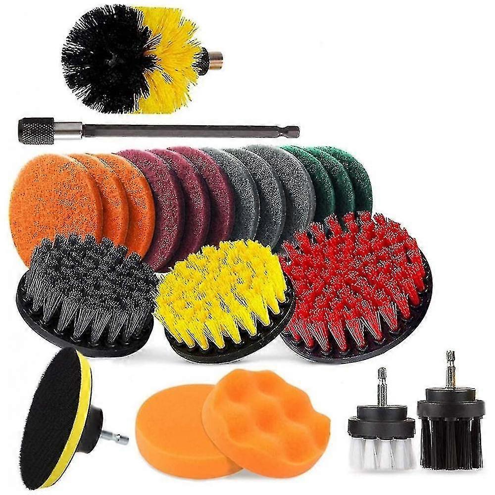 brush drill scrubber attachment cleaning electric