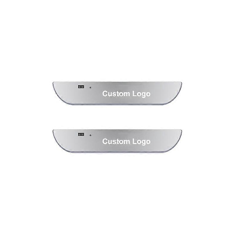 أضواء عتبة باب السيارة LED بدون أسلاك RGB ضوء مسار دواسة السيارة USB لاسلكي نيون ترحيب باب السيارة أضواء زخرفية إضاءة المركبات الآلية