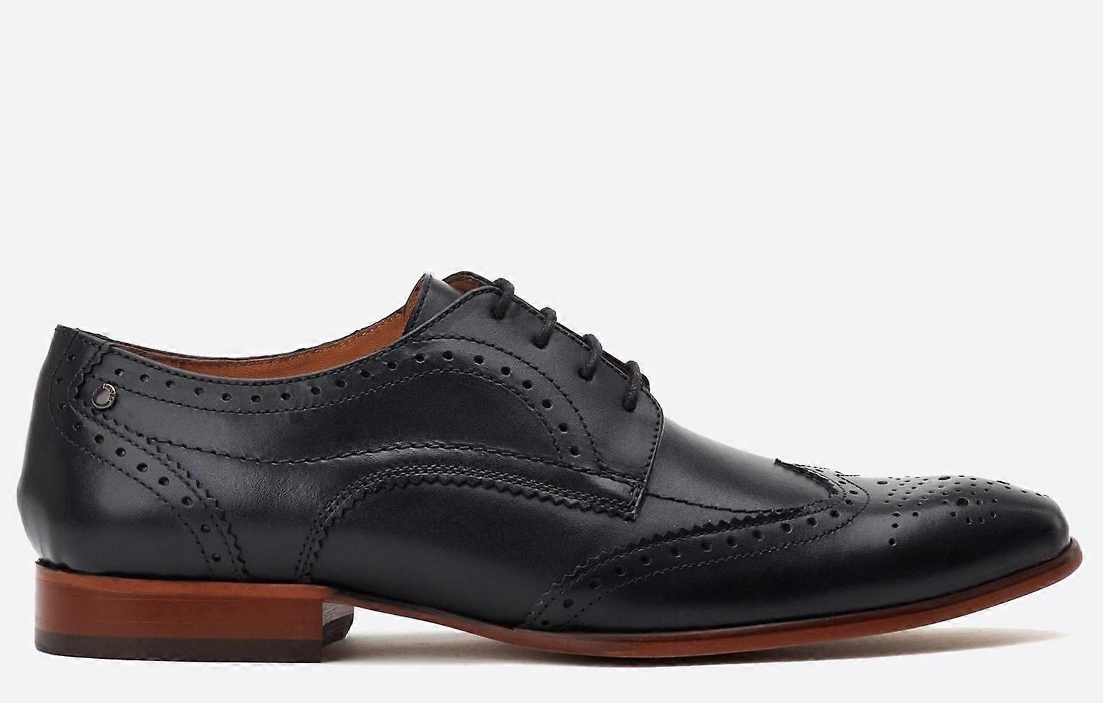 Base London Barbera Brogues Shoes Black