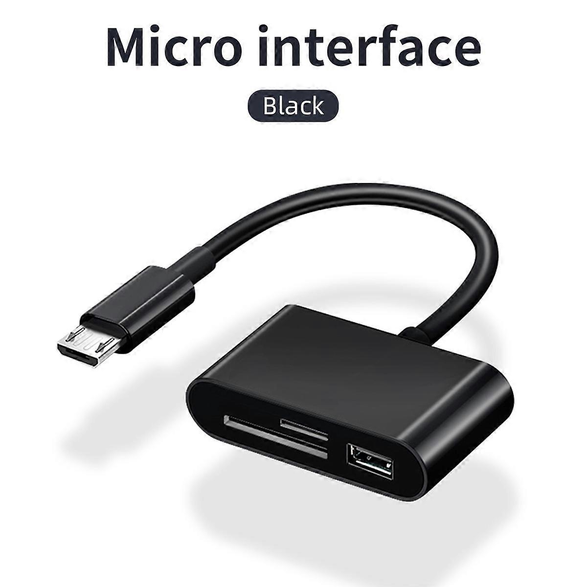 قارئ بطاقة Micro USB من النوع C OTG ، محول Micro USB لهاتف MacBook الذكي ، كابل نقل البيانات ، قارئ القرص U