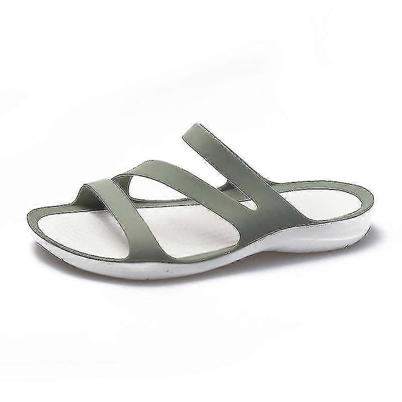 Kvinners flate sandaler, buestøtte komfortable vandrende kvinners sandaler