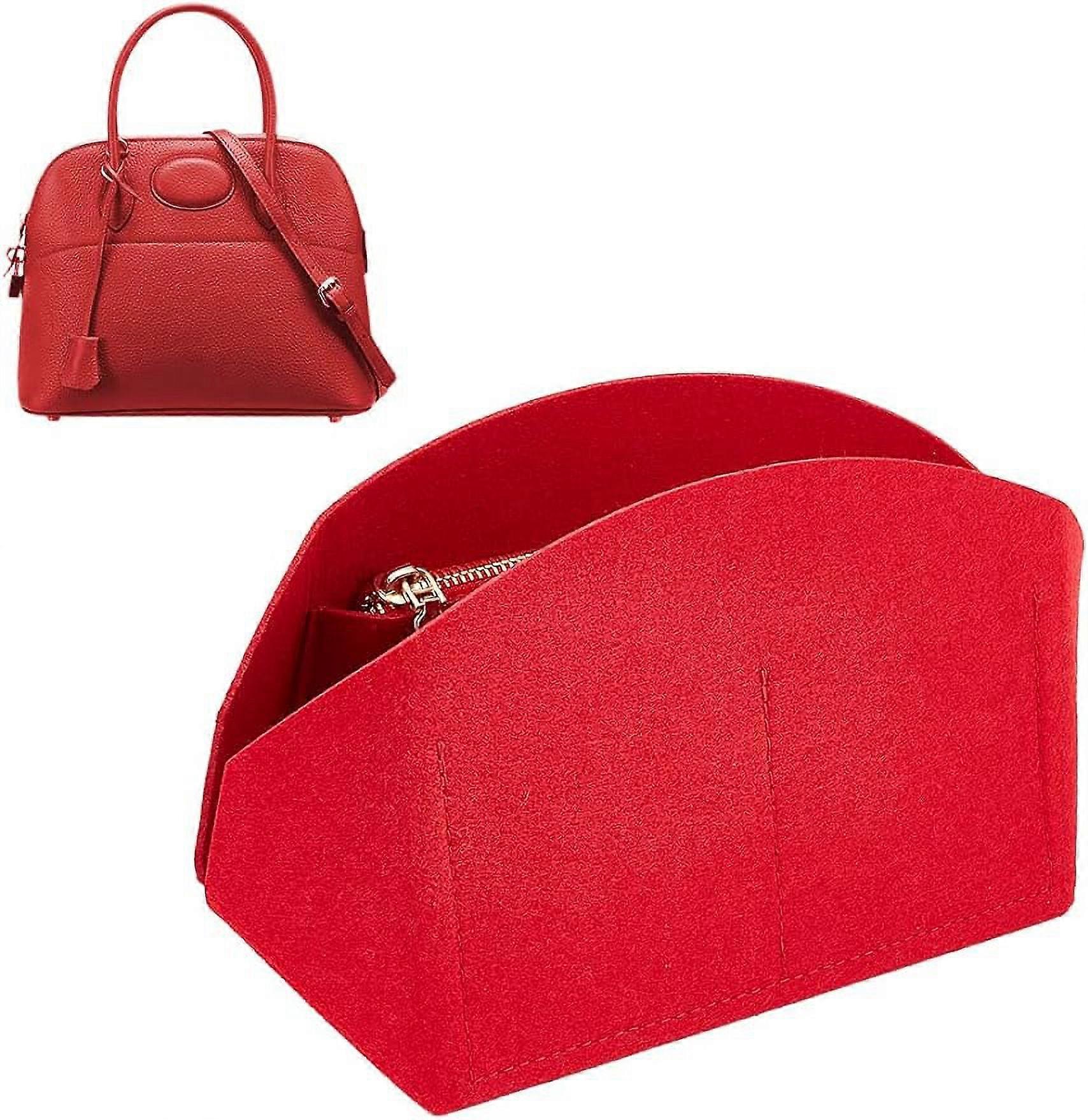 Felt Handbag Organizer Insert Shell Shaper Women Tote Bag Purse Insert Liner Bag Multiple Compartments Bag Interior Portable Felt Liner Tidy Organizer