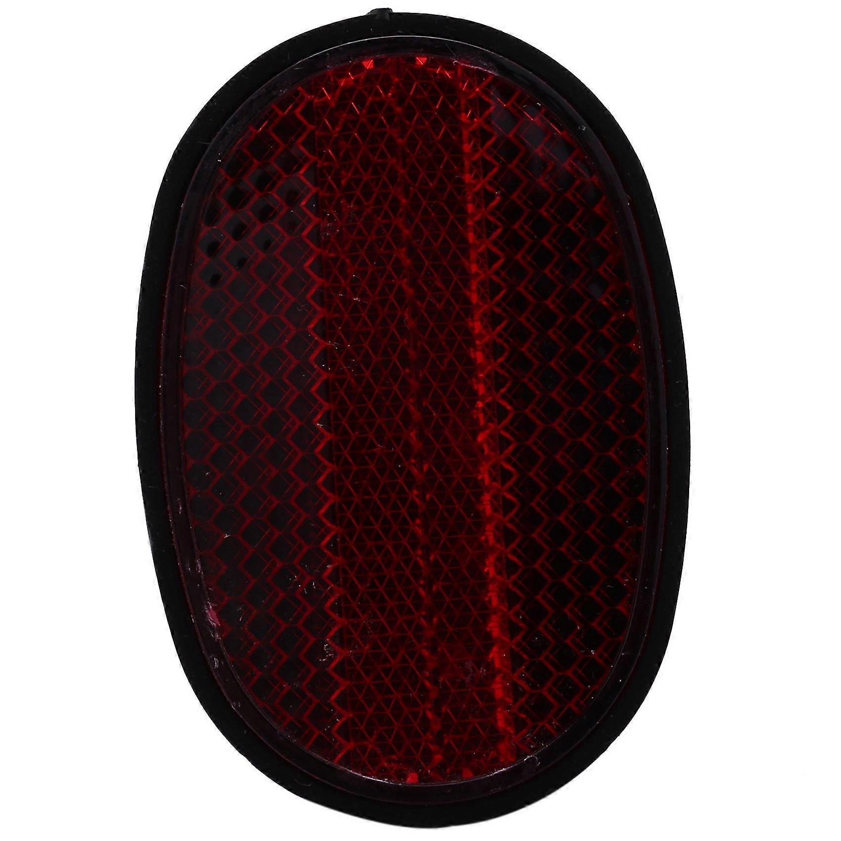 1 Pcs Bicycle Rear Tail Reflector Mudguard Oval Warnning Red Black-Good
