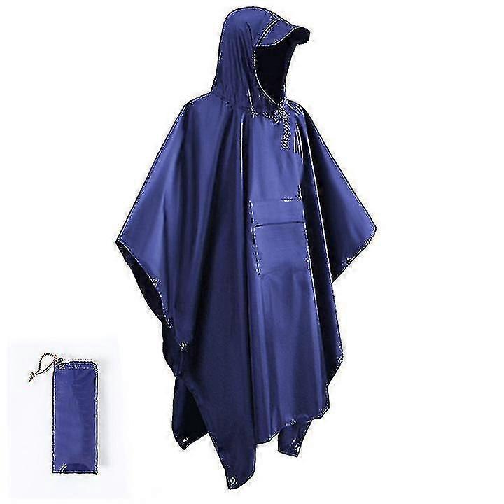 Military Style Poncho Multi Use Rip Stop Camouflage Rain Ponchohooded Waterproof Raincoat For Outdoor Activities