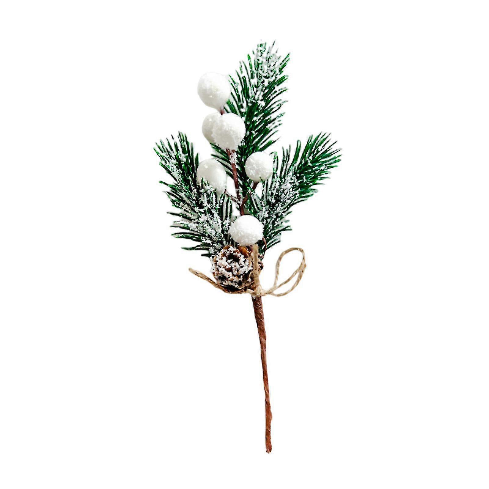 Wharick Red Berry Branch Realistic Festival Props PVC Christmas Red Berry Wreath Photography Prop