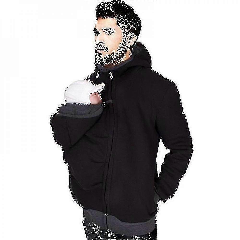 Jacket Multifunctional 3 In 1 Dad Kangaroo Jacket Sweatshirt Maternity Men ZHJ