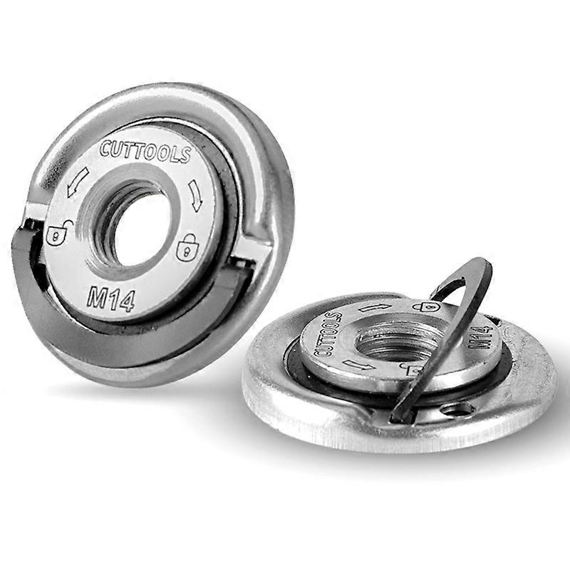 1Pc M14 Thread Angle Grinder Self-Locking Pressing Plate Quick Release Flange Nut Power Chuck Tools