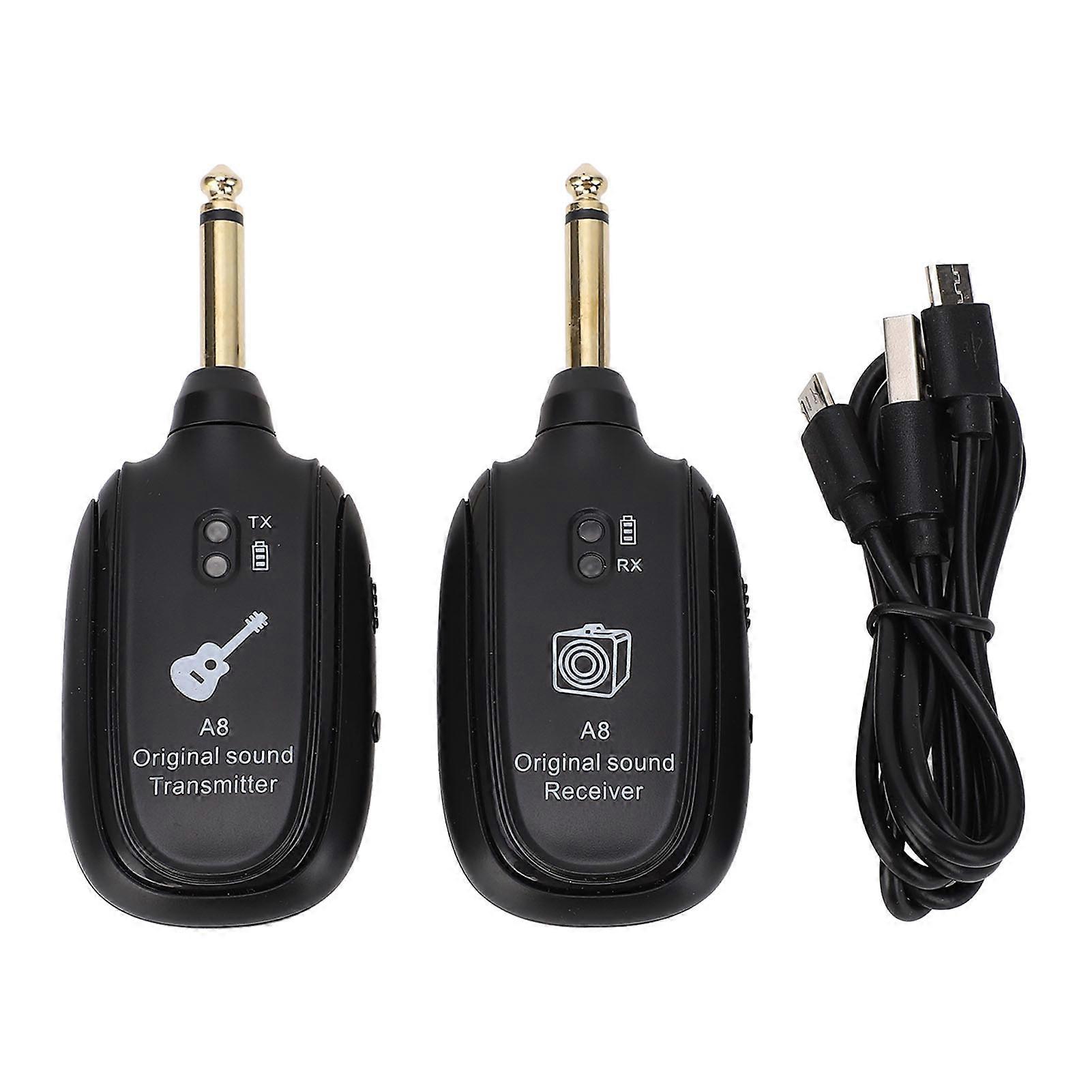 Guitar Transmitter Receiver Set 20Hz to 20kHz 730mhz Wireless Guitar System for Bass Violin