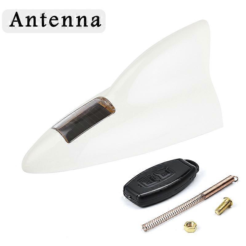 LED Shark Fin Light Solar Power Warning Lamp Anti Collision Decoration for Car