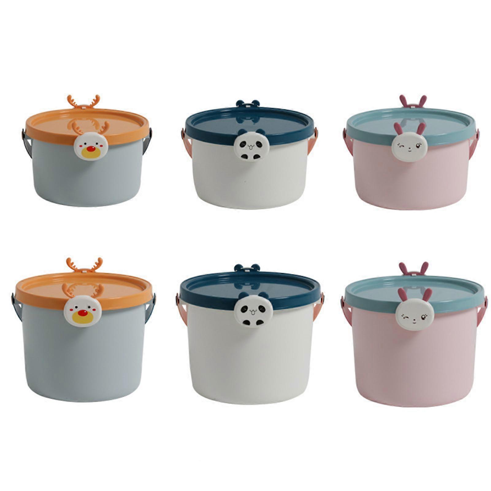 Mini Portable Storage Bucket Durable Stable Storage Bucket for Kitchen Bathroom Pantry