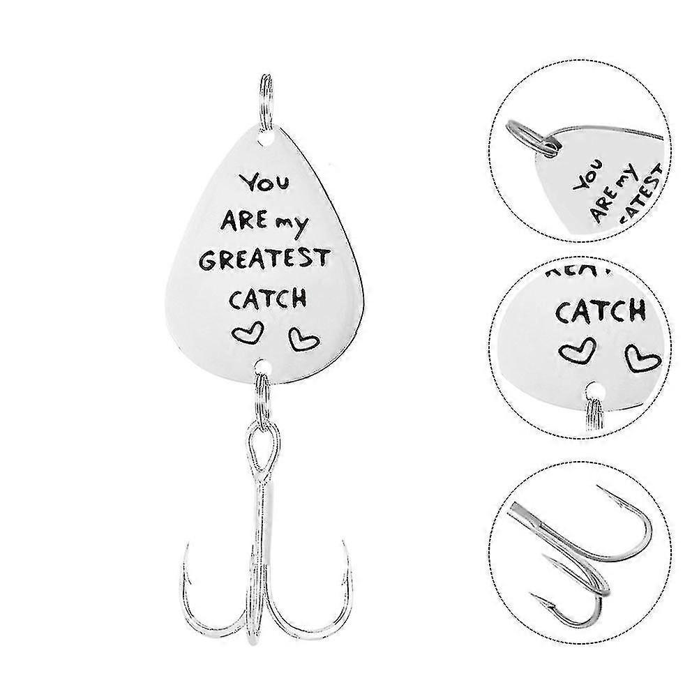 1 stk personlig fiske lokke krok gravert fiskekrok lokke fedre dag gave