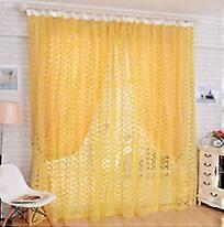 curtains Home Decor Rose Voile Perspective Curtains