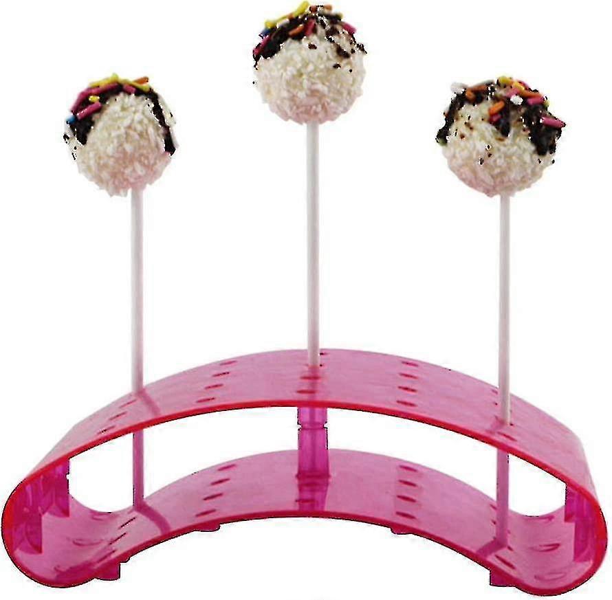 Lollipop Holder For Up To 20 Cakepop, Transparent Display Decoration Server Base Shelf