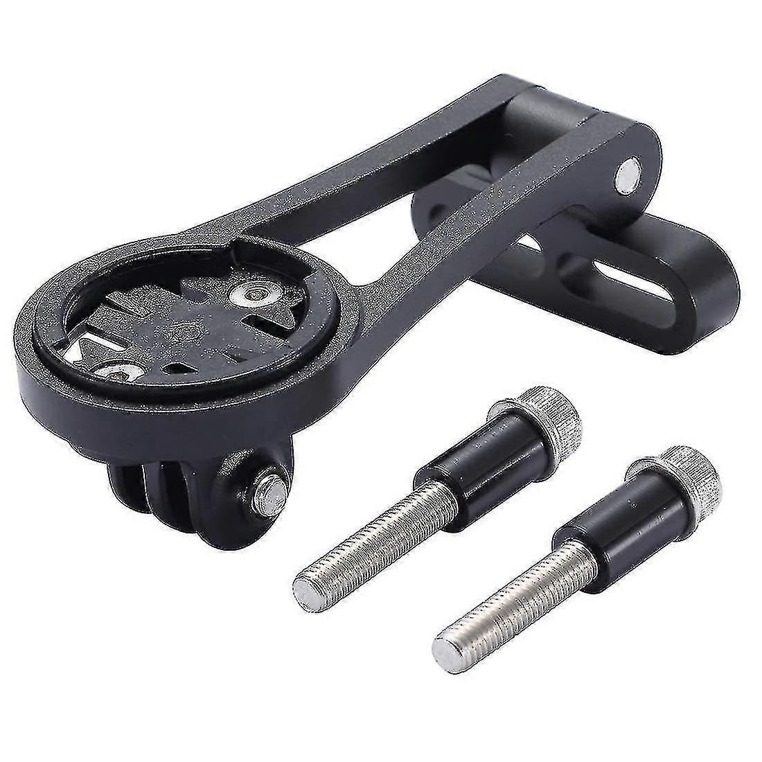 Adjustable Out Front Bike Computer Combo Extended Mount Bike Stem1set-black