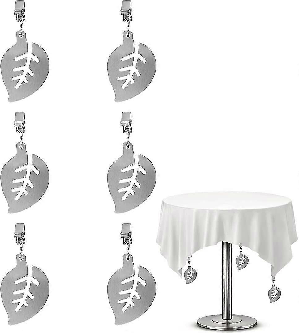 6 Pieces Stainless Steel Tablecloth Clips