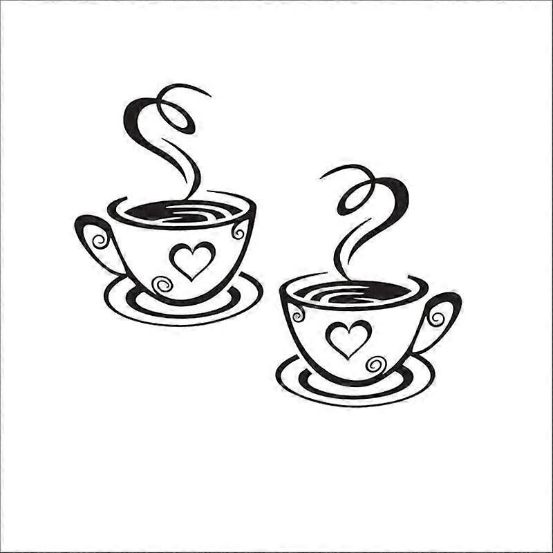 Coffee Cup Wall sticker Kitchen decoration
