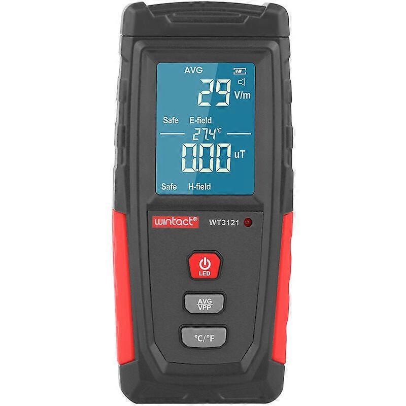 Electromagnetic and Magnetic Radiation Detector LCD EMF Tester Meter Phone Computer Electromagnetic Radiation Detector