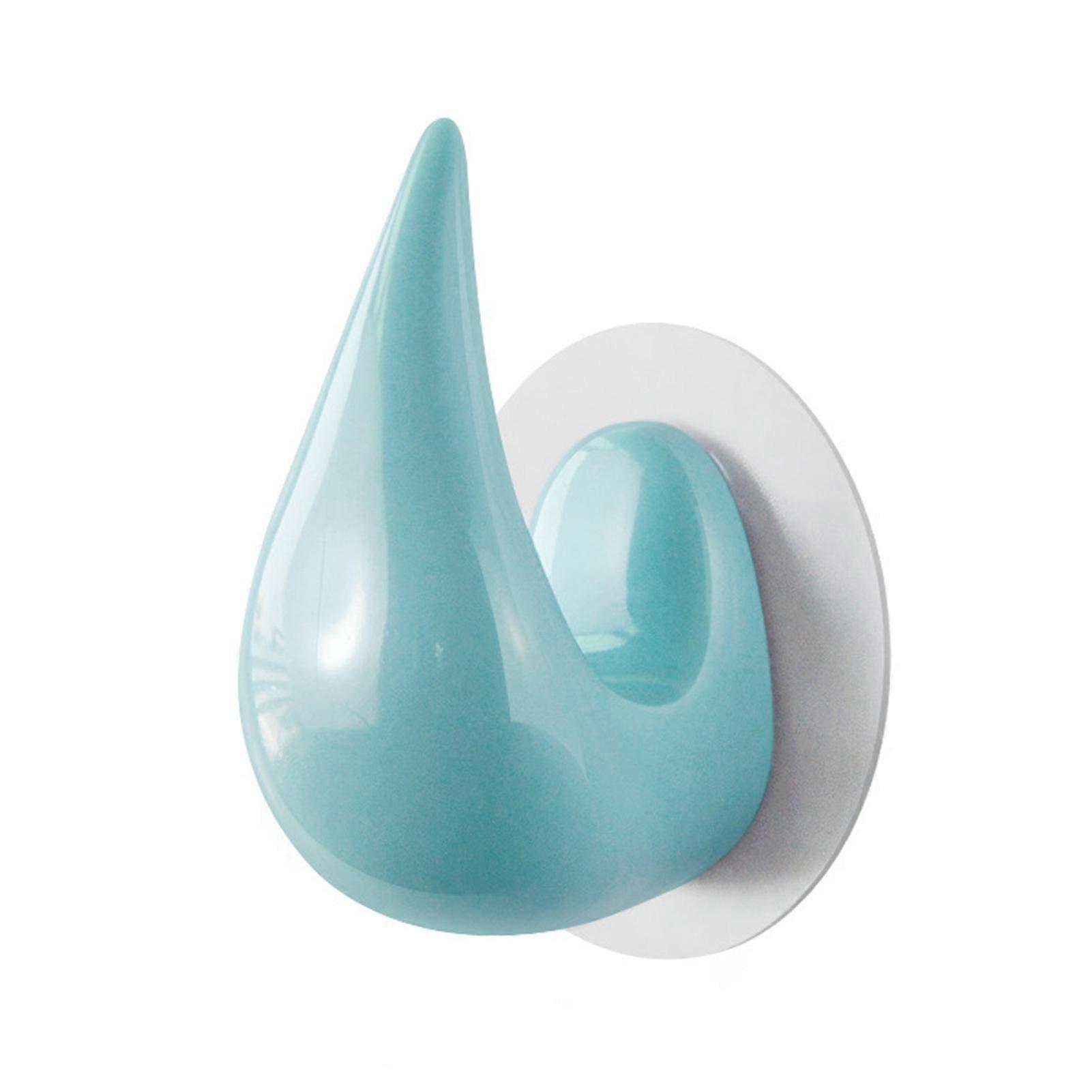 Hanger Hook Punch-free Space-saving Traceless Strong Load-bearing Water Drop Shape Bathroom Wardrobe Kitchen Wall Hook Home Supplies KAESI
