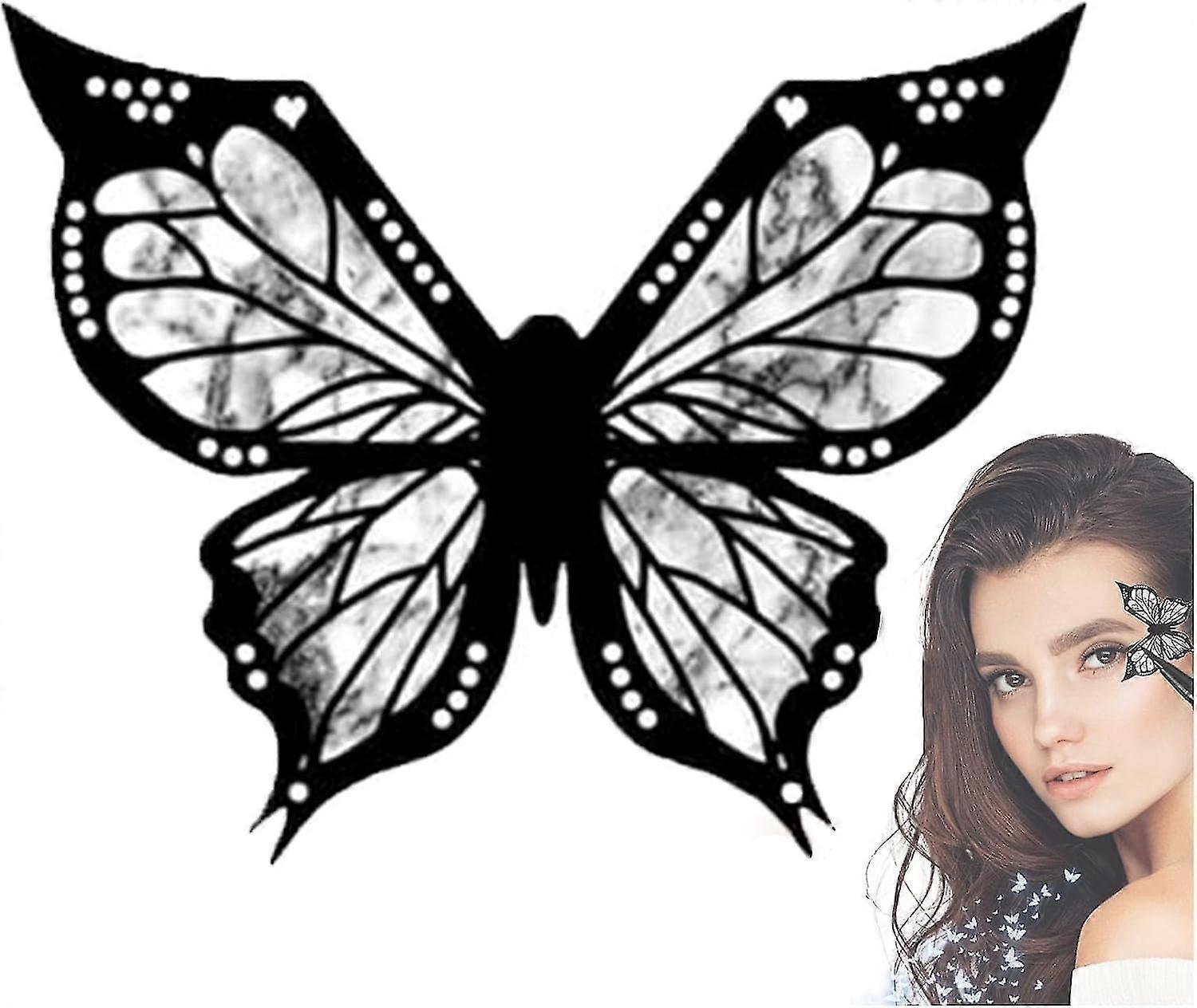 Butterfly Eyeliner Stencil, Butterfly Eye Makeup Stencil Eyeliner, Winged Eyeliner Stamp, Eyeliner Stencils For Eyes Wing