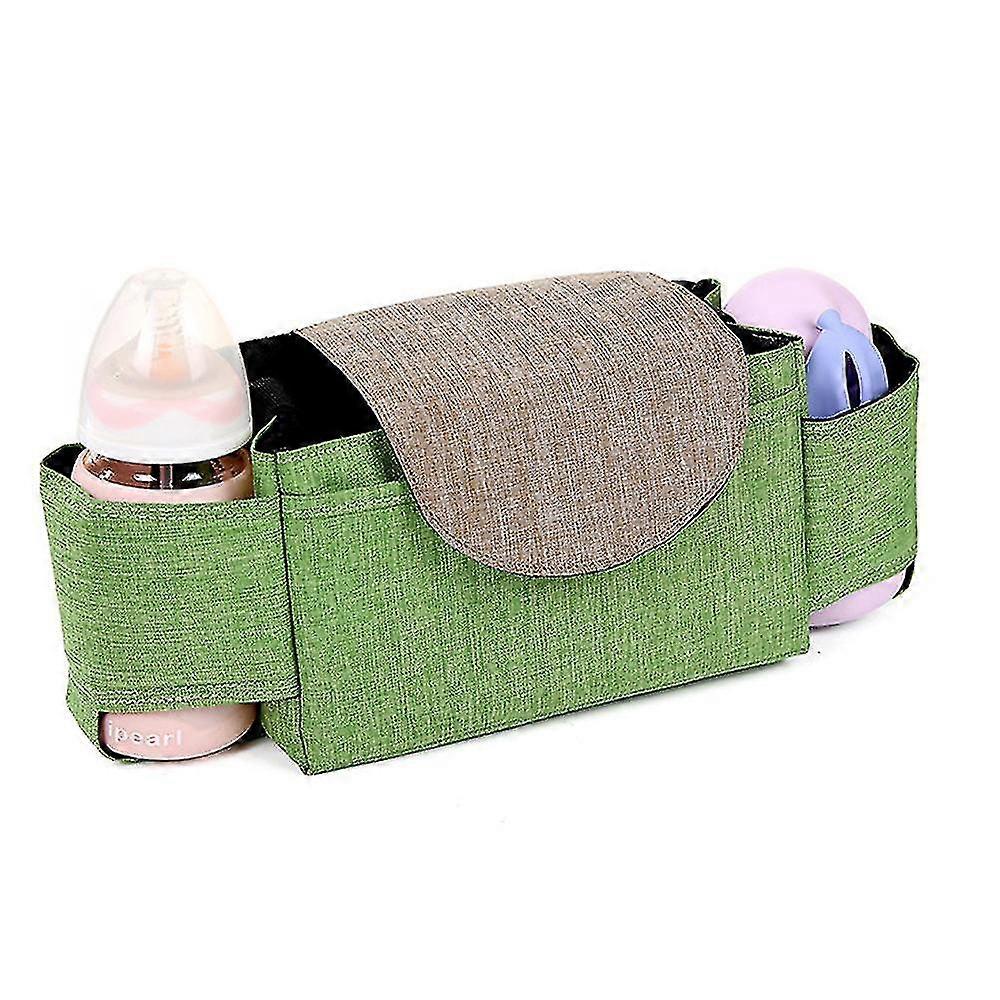 Pram Hanging Bag For Bottle And Cup Storage Bag(green)