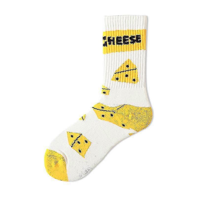2pcs Sock Women's Cheese Socks, Adult