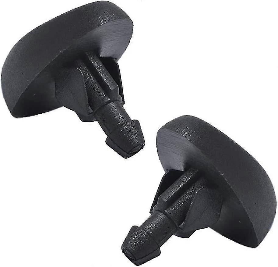 Windshield Wiper Water Jet Washer Fluid Nozzle (black) (2pcs)