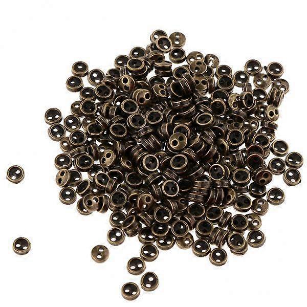 4x300pcs/set Mini Metal Tiny Buttons for Doll Clothes DIY Accs Light Bronze