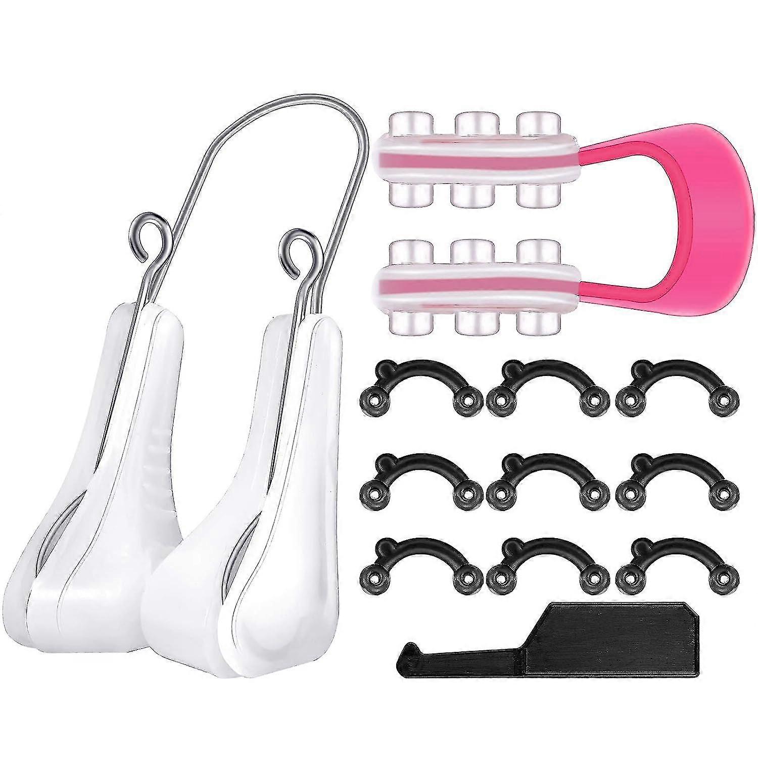 11 Pieces Nose Shaper Clip Nose Lifting Shaping Clip Nose Up Lifting Clips Nose Lifter Silicone Nose Bridge For Wide Nose, Low Nose, Inverted Nose, Cu