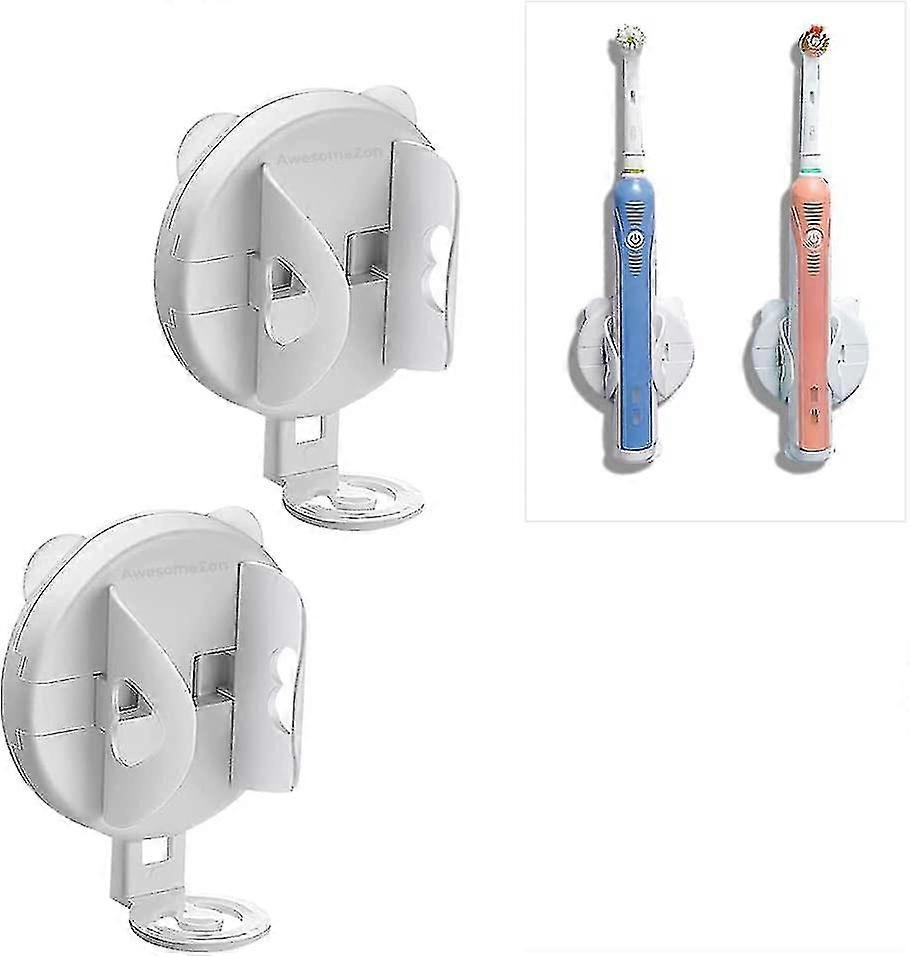 Pack de 2 soportes eléctricos para cepillos de dientes