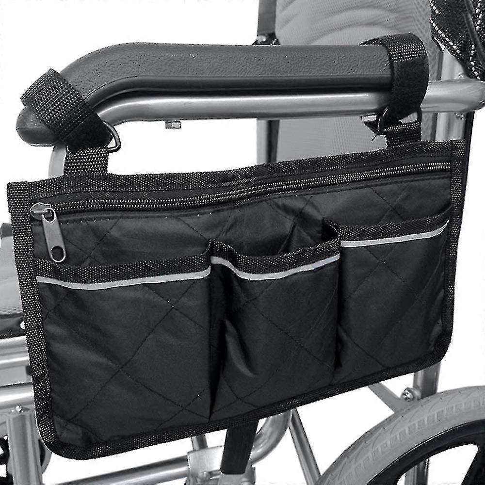 תיק אחסון צד אוניברסלי לכיסא גלגלים תלוי תיק צד אחסון מחזיק תיק ווקר תיק קטנוע כיסא גלגלים