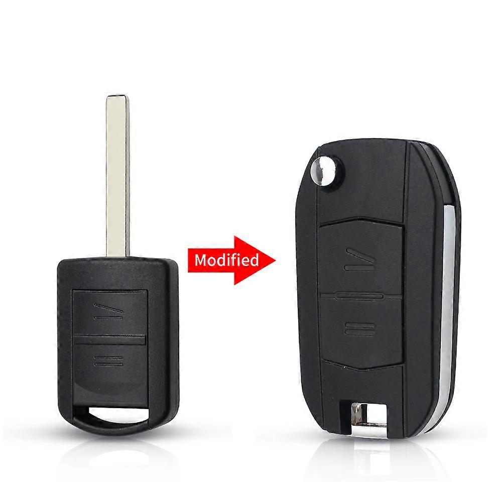 Modified Version Car Key Case Shell for Opel Vauxhall Corsa c Meriva astra h j g d Combo 2 Buttons keys Fob Micro Switch