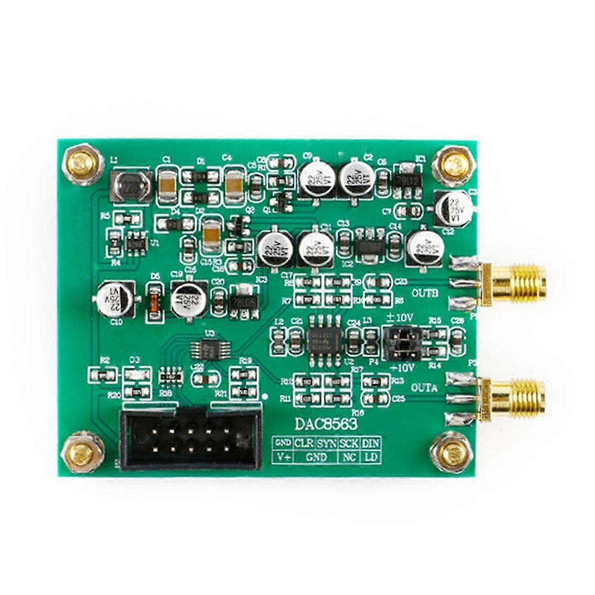 DAC8563 Digital to Analog Conversion Module DAC Data Acquisition Module Dual 16-Bit Adjustable  10V Voltage Board