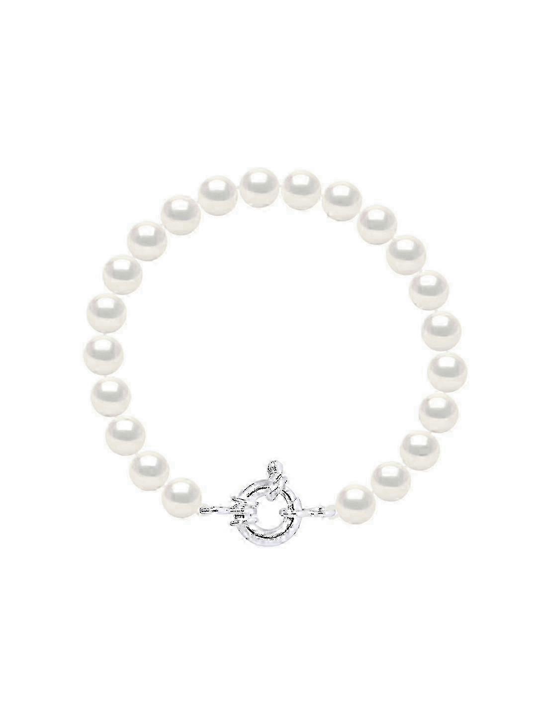 Cultural Bead Bracelet 7-8 mm - Silver - CEREMO