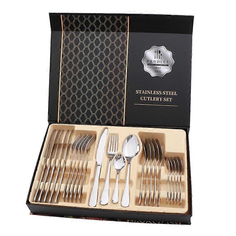 Stainless Steel Tableware, Specification: Silver