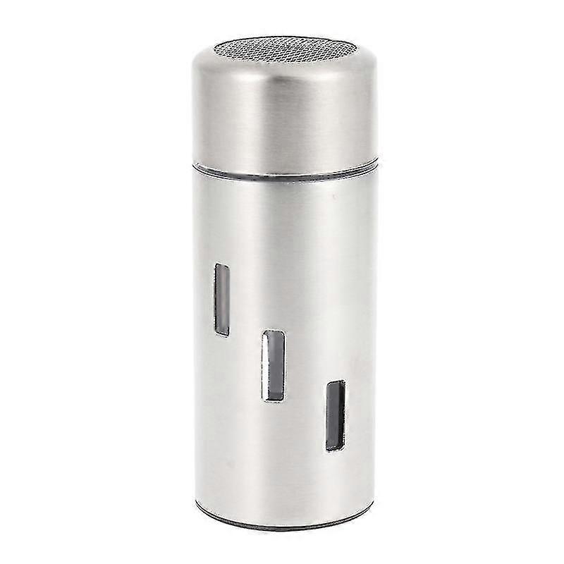 Less Steel Ings Cans Salt Stora Container Shaker Der Kit Utensils Double Layer Mesh Tins Silver