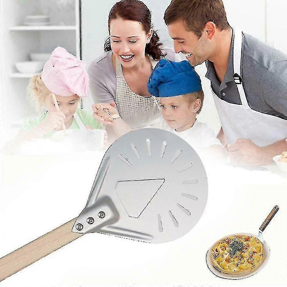 Perforated Pizza Peel 7/8/9"Pizza Turning Peel For Homemade Pizza Bread Bakers WNH
