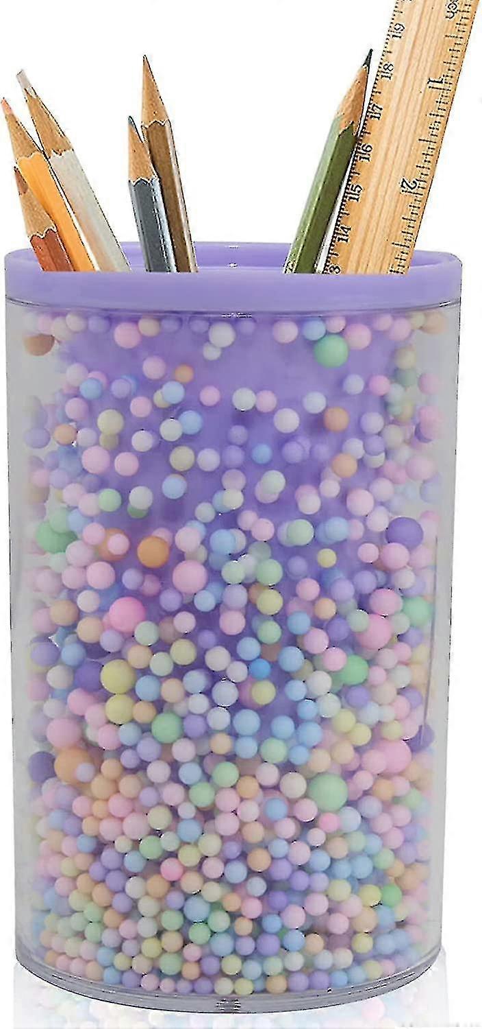 مكتب وحامل قلم رصاص ، صندوق تخزين كرة فقاعة ملونة لطيف ، مناسب للفتيات والفتيات والأطفال والطلاب ، مناسب جدا للمدرسة ، عيد الميلاد ،