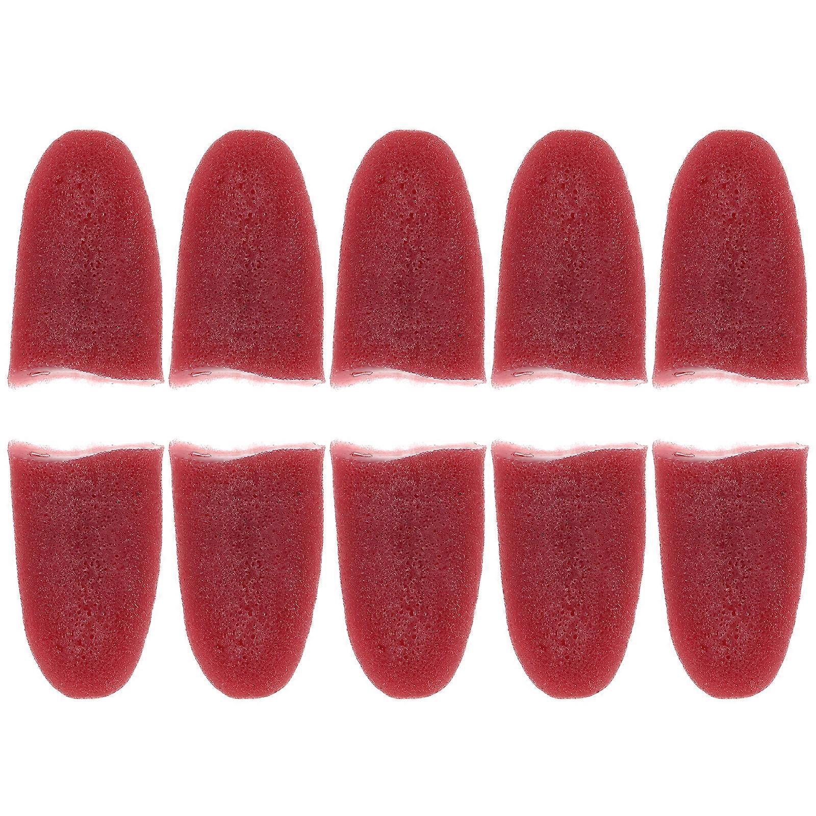 10pcs Sticky Tongue Prop April Fools' Day Prop Simulated Tongue Prank Prop
