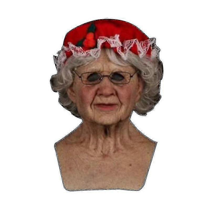 Maschera in lattice a testa intera di Babbo Natale per Cosplay di Natale