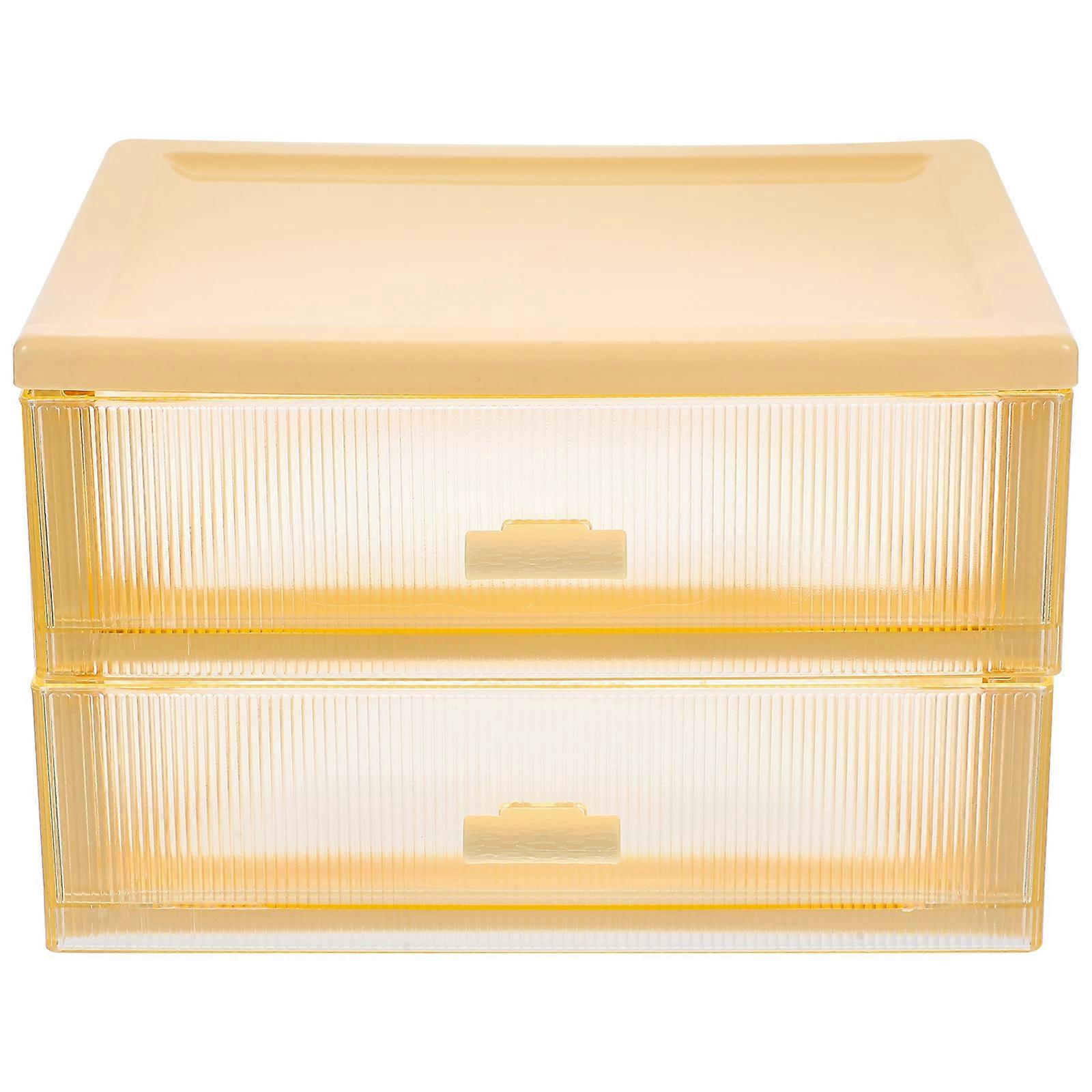 Plastic Drawer Cabinet Drawer Cosmetics Storage Box Small Drawer Box Desktop Organizer