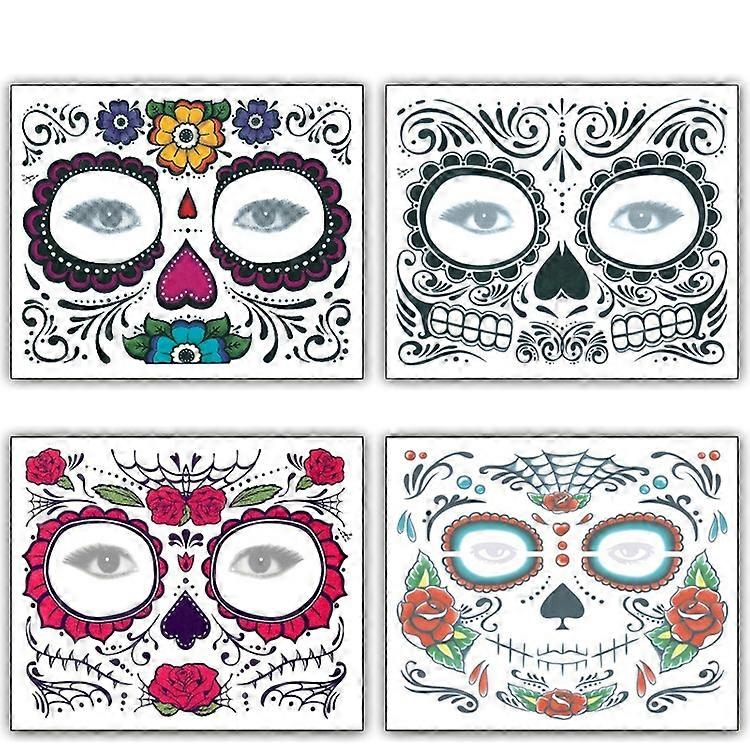 Halloween Waterproof Temporary Face Tattoo Stickers