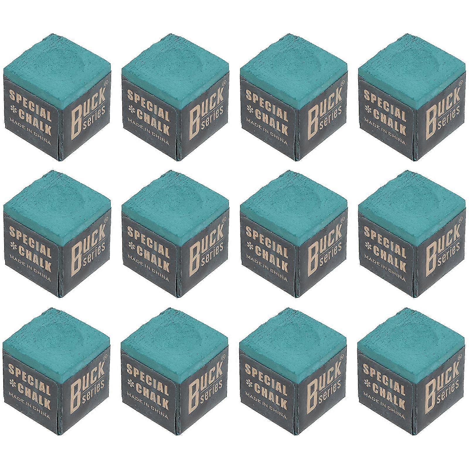 12 قطع جديلة عصا مسح مسحوق تجمع الجدول جديلة الطباشير البلياردو اللعب الملحقات- FCY