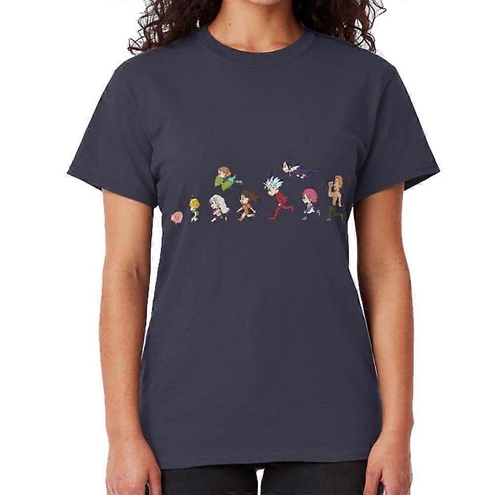 Seven Deadly Sins - Running Chibi T-shirt